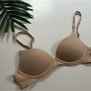 Aerie real Sunnie Demi nude bra size 34A